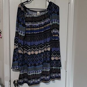 Win Win Boho Bell Sleeve Tunic  Size L-XL